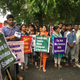 Protestors in New Delhi